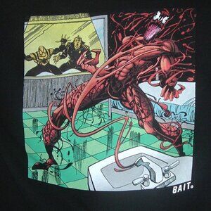 Marvel BAIT X CARNAGE Spiderman Pullover Hoodie Black Size XL barely used